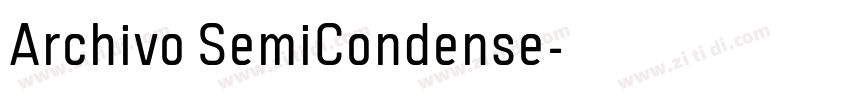 Archivo SemiCondense字体转换 Archivo SemiCondense字体转换